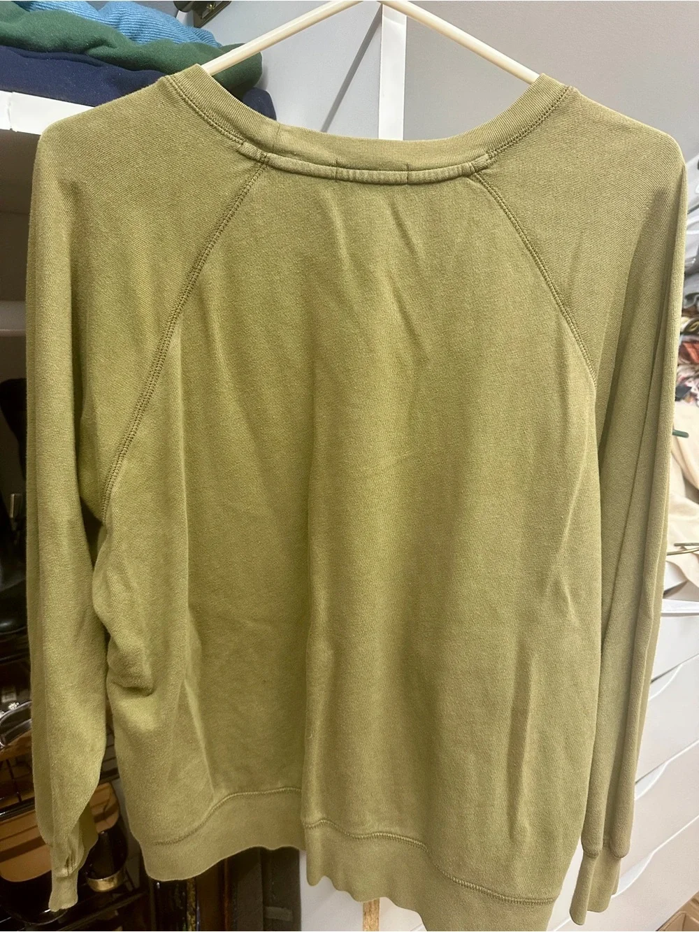 J. Crew Olive Crewneck Sweatshirt
